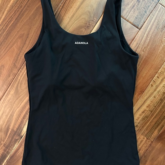 Adanola Ultimate Longline Tank Top- Black - Picture 6 of 6